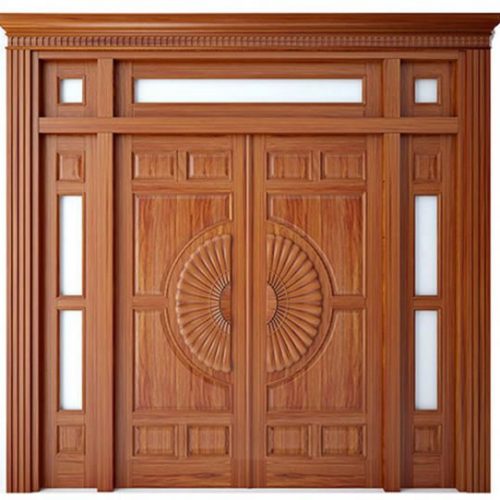 Thi công cửa gỗ tự nhiên đẹp