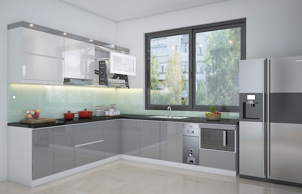 Tủ bếp gỗ công nghiệp mới nhất Thái Thụy, Thái Bình - 0976.720.997 - 02273.500.222 - 0972.376.113